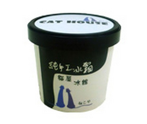 3.5oz冰淇淋紙杯廠商 3.5oz黑色高級塑膠蓋
