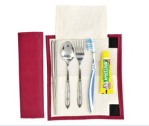 (5入)19Cm帆布收納包餐具組