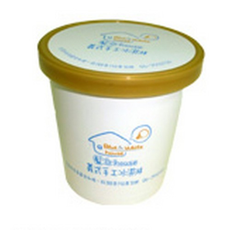 16oz冰淇淋紙杯 16oz特製高級金色塑膠蓋